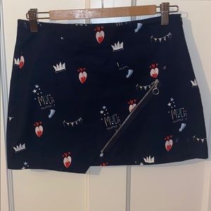 Zara Mini Skirt with Love Design